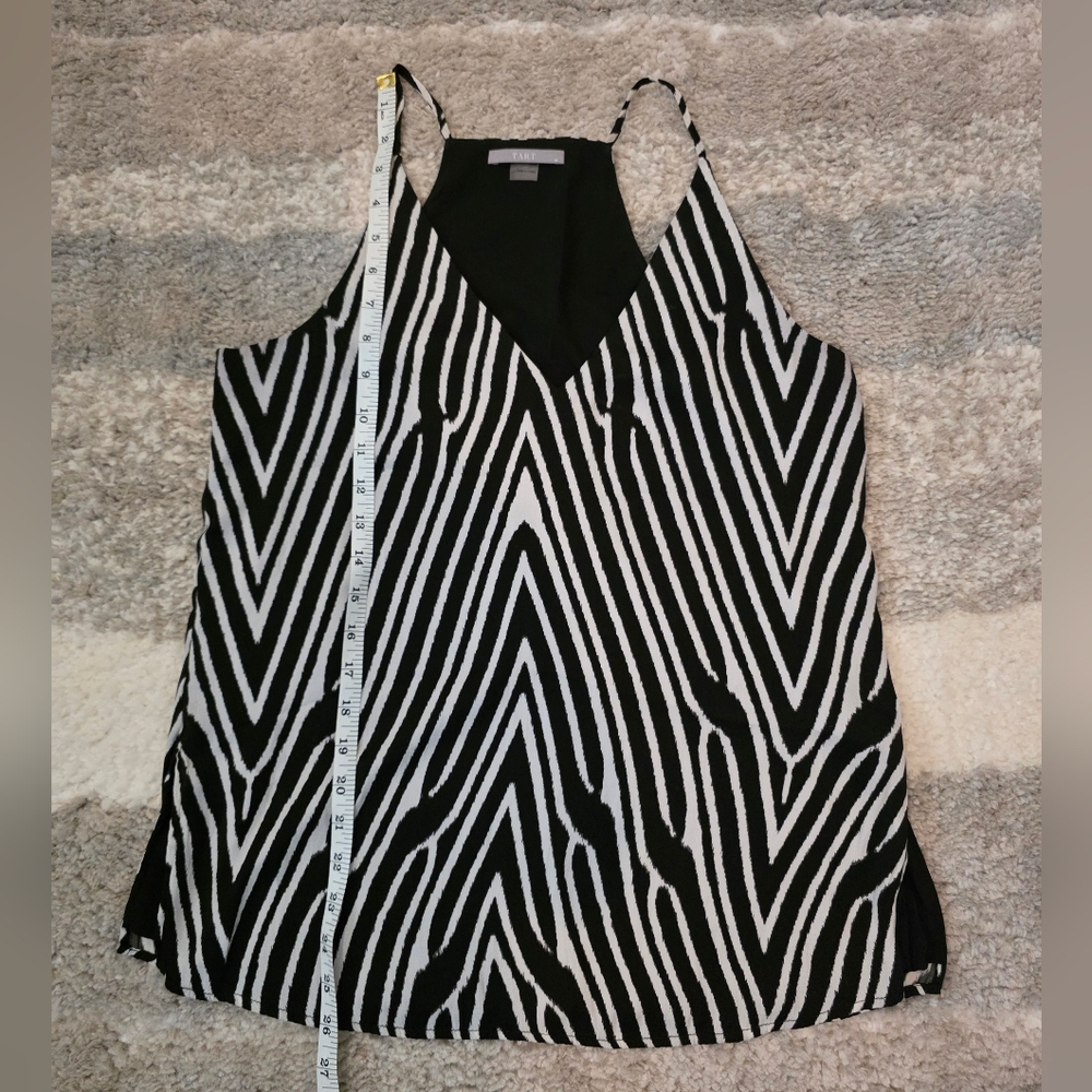 Tart Flowy Lined Black/White Racerback Tank